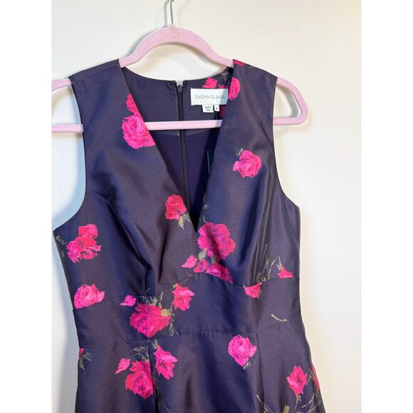 NEW NWT Sachin + Babi Rori Tiered Sleeveless Floral Print Dress Size 8 - Picture 5 of 8